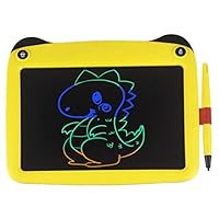 mom&myaboys Colorful LCD Electronic Writing Tablet Toys for 4-9Year Old Boys, Teen Boy Girl Birthday Presents Gifts,9" Handwriting Paper Drawing Tablet at Home and Outdoor(Yellow-p)