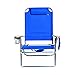 Extra Large – High Seat 3 Reclining Position Aluminum Heavy Duty Beach Chair with Cup Holder – 300 lbs Capacitythumb 2