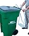 BinMasher BM100 Plastic Wheel Bin Mechanical Compactor, Square, WHITE