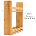Morvat Bamboo Wooden Spice Jar Rack, 2-Tiered Seasoning Holder Organizer Set with 2 Shelves, Spice Storage Shelf for Kitchen Pantry & Cabinet, Counter or Wall Mount Option with Included Hardware