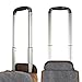 Kattee Luggage Rolling Duffel Bag Leather Trim Canvas Wheeled Carry-on Travel Bag 50L (Dark Gray)