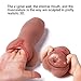0.83lbs Man's Life-Size Torso Doll 3D Realistic TPE Silicone Doll Adult Toy Male Toy Safe Material, Super Soft 3D Real Cup Toy Man's Woman's Gift Couple Boyfriend's Husband Tan Skin