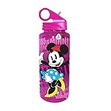 Silver Buffalo DL0264 Disney Minnie BPA-Free Tritan Water Bottle, 20 oz., Purple