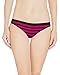 Nabtos Women's Sexy Cotton Bikini Stripes Underwear Panties Pack of 3 (Medium, Rose Stripes)