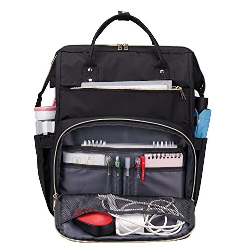 Erihop Laptop Backpack Women 17 Inch Laptop Bag Fashion Backpack Purse