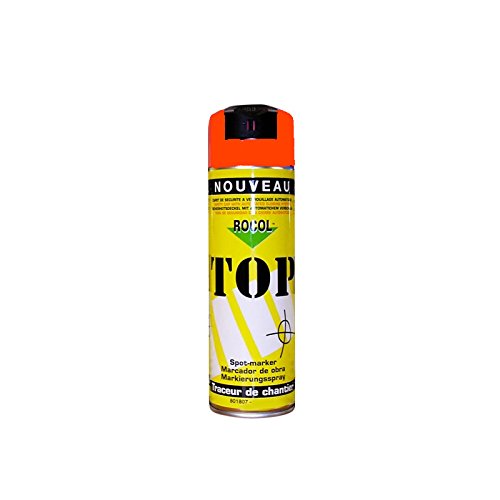 TOP Markierungsspray Rocol - ORANGE - 500ml-Farbdose - Farbspray - Markierspray - Markierungsfarbe - Forstspray - Forstfarbe
