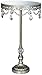 Dahlia Studios Silver Crystal Beaded Mirror 18x10 Round Cake Stand