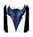 MENDENG Men's Blue Paisley Jacquard Woven Silk Cravat Necktie Scarf Formal Ascot