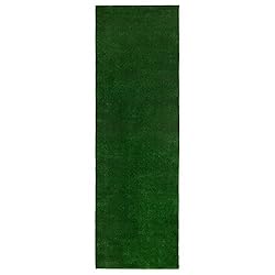 Ottomanson Waterproof Solid Grass Design
