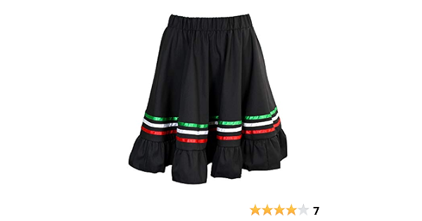 Amazon.com: Falda Mexicana Tradicional Cinco de Mayo Fiesta para niña : Ropa,  Zapatos y Joyería