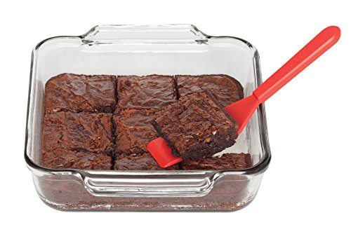 Mrs. Anderson's Baking 43738 Mini Brownie Serving Spatula, 8-Inches x 1.5-Inches, Heat-Resistant Flexible Nonstick Silicone, Red - Thumbnail 2