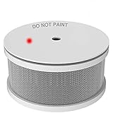 UL Listed Mini Smoke Alarm, Ardwolf Photoelectric Smoke Detector with Lithium Battery Power, 10