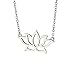 apop nyc 925 Sterling Silver Lotus Pendant Necklace Flower 16 inch - 17 inch (sterling-silver) [Jewelry]