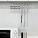 Homfa Kitchen Rail Rack Wall Mounted Utensil Hanging Rack Stainless Steel Hanger Hooks for Kitchen Tools, Pot, Towel (7 Sliding Hooks)