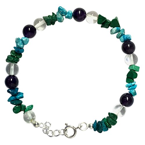 Wcj chakra healing power bracelet for epilepsy :natural gemstones…