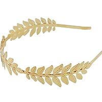 CakeLY Headband Costumes/Gold Leaf Branch Hair Band Crown/Bridal Wedding Headpiece