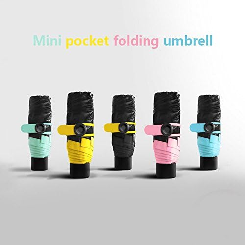 chuangsiyuan Pocket umbrella, Ultra Mini(6.7in)，Travel compact lightweight ultra-small pocket size UV protection umbrella windproof umbrella