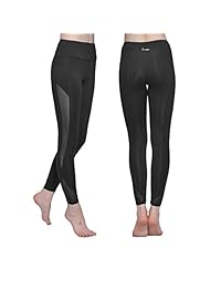 Pantalones de yoga de malla para dama, con bolsillo