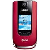 Nokia 6350 Unlocked GSM Flip Phone with Second External TFT Display, 2MP Camera, Video, Internet Browser, GPS, Bluetooth, MP3/MP4 Player and microSD Slot - Red