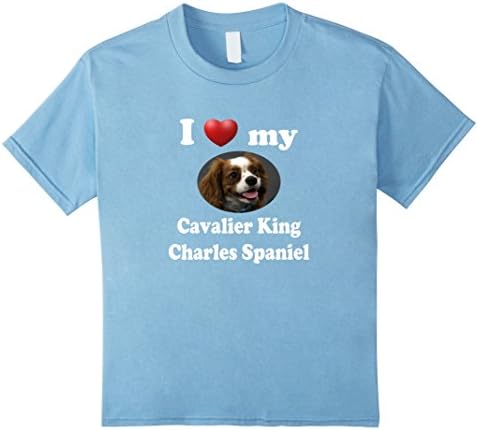 Kids I Love My Cavalier King Charles Spaniel 10 Baby Blue
