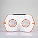 DSCVR Headset inspired by Google Cardboard v2 IO 2015 VR Gear for Apple iPhone and Android Smartphones - Google WWGC Certified Virtual Reality Viewer (Orange)