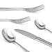 Royal 20-Piece Silverware Set - 18/10 Stainless Steel Utensils Forks Spoons Knives Set, Mirror Polished Cutlery Flatware Set