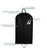 Bags for Less Breathable 55 inch Garment Bag with Handles and Gusset, Black