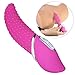 Textured Silicone Tongue Vibrator with 7 Powerful Vibrating Functions, G-Spot & Clitoral Stimulation Pink