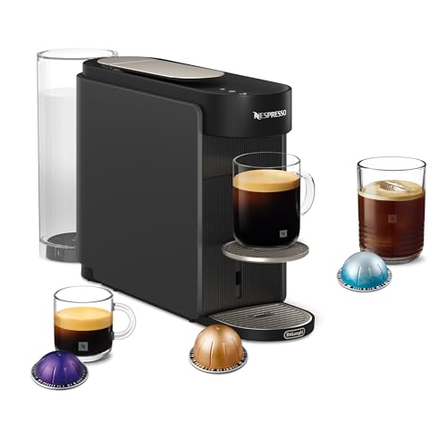 Vertuo Up – Cafetera de Cápsulas con 7 Tamaños de Taza, Tecnología Centrifusion, Calentamiento Rápido, Depósito 1,4 L, Modo Creaciones, Diseño Compacto, Gris (ENV200.GY)