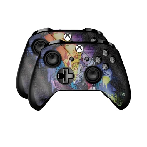 Glossy Glitter Skin Compatible with Microsoft Xbox One Controller (2 Pack) - Mi…
