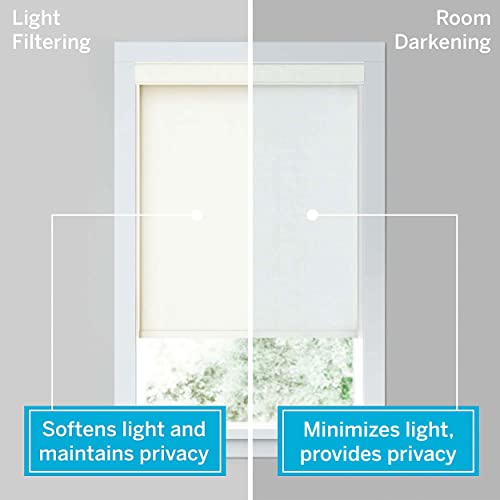 LEVOLOR Cordless Light Filtering Fabric Roller Window Blind Shade