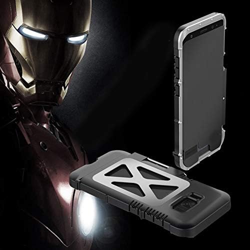 Jiabei Bracket Mobile Phone Case Anti-fall Creative Three-in-one Metal Flip Iron Man Protection Mobile Phone Shell Hone Case for S5, S6, S6 Edge, S6 Edge Plus, S7, S7 Edge, S8, S8 Plus, S9, S9 Plus