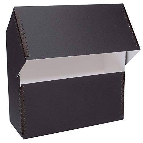 Lineco Archival Black Document Case Box 15.25″ x 10.25″ x 5″. Perfect for Legal Size Paper. Protection from Dust, Light, and Debris. Store, Organize, Protect Documents, Files, or Prints.