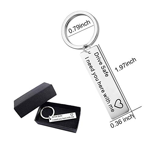 AXEN Key Chain Gift, Drive Safe I Need You here with me, Style 1
