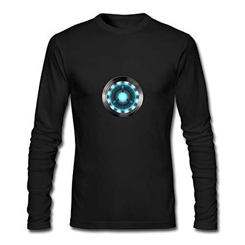 Iron Man Cool Costume Design Funny Print O-Neck Long Sleeve Sports Shirts Men's