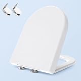 MASS DYNAMIC D-Shape Toilet Seat Soft Close Quick Release White view 8