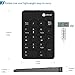 iClever IC-KP02 2.4G Wireless Ultra Slim Numeric Keypad with Li-ion Battery Built In, Black