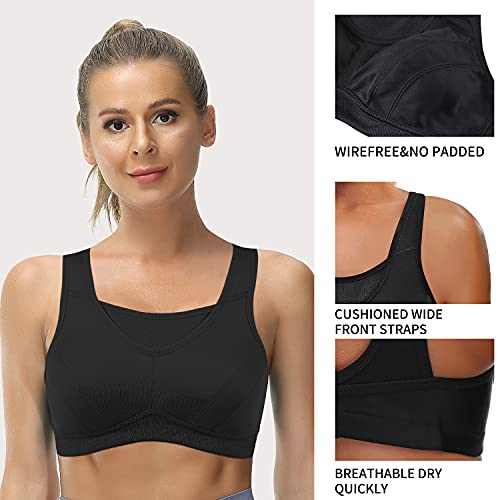 ZeroBound Women's Sports Bras High Impact Large Bust Full Coverage