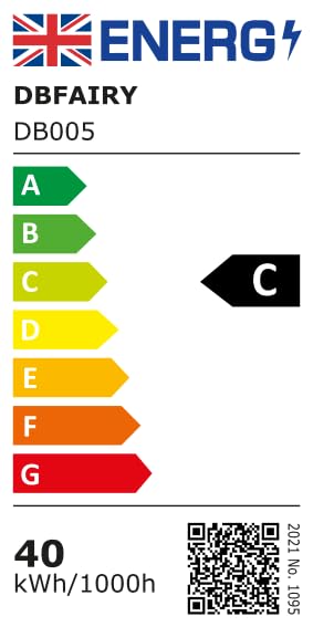 DBFAIRY 52cm Ceiling Fans with Lights, E27 Base Screw in Small Ceiling Fans Lights with Remote Timer 3 Colors Dimmable, 3 Speeds, 3000K-6500K LED Light for Bedroom Kitchen Office Dormitory