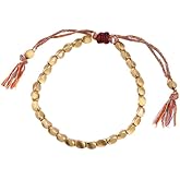 SAZAO Tibetan copper bead bracelet for men and women, Buddhist good luck bracelet for preventing arthritis,Protecting and Blessing Men and Women，High quality handmade metal bracelets