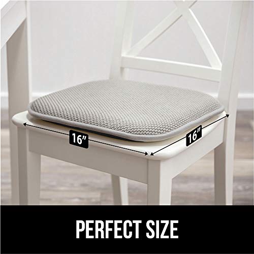 Gorilla Grip Memory Foam Chair Cushions, Slip Resistant, Thick and