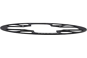 Bicycle Crank Chain Guard 104BCD Aluminum Alloy Protector for Road Bikes with Chainrings from 32 to 42 Teeth (40-42T Black)