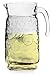 Circleware Carafe Large 8 Cup Water Pitcher with Handle, 64 Ounce Beverage Dispenser Glassware for Beer Glasses, Wine, Liquor & Best Kitchen Drinking Gifts, 64 oz, Circles Edition