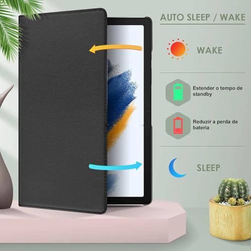 Capa Case Tablet Giratoria compatível com Samsung Galaxy Tab A11+ A11 plus 11 polegadas 2025 + Caneta Touch