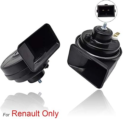 AUTOXBERT - Cuerno de caracol resistente al agua para Renault Espace Megane Scenic Fluence Twingo Captur Clio de 12 V 110 – 125 dB