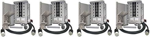EmerGen EGS107501G2KIT Switch 10-7501G2, Detailed Instructions, Pi30 Power Inlet Box, Flexible Conduit, Liqui Tight Fitting and 10-Feet Power Cord (4-(Pack))