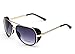 Caixia Unisex S005 Horn Rimmed Metal Frame Side Shield Aviator 58mm Sunglasses