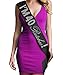 40th Birthday Sash Party Decorations - Premium GRADE SATIN & Real CRYSTAL Rhinestones - I'm 40 Bitches! Premium Rhinestone Satin Sash - Black Sash(Im40Btchs RS) BLK