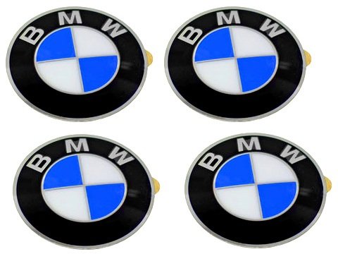 Bmw Wheel Center Cap Emblems (4) Insignia Badge 64.5Mm Oem E46 E60 E90 E92 11 41edPoWHbQL