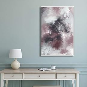 Framed Canvas Home Artwork Decoration Abstract Color Canvas Wall Art for Living Room, Bedroom - 16x24 inches